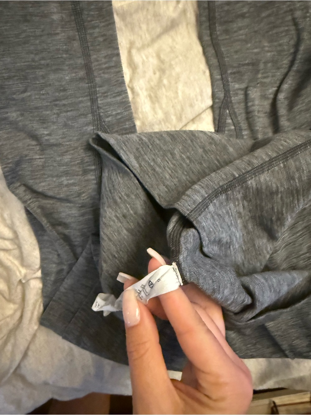 lululemon athletica Gray Seamless Sports Bra Top
